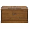 vidaXL Σεντούκι αποθήκευσης HALDEN 91x91x47 cm Ξύλο μασίφ πεύκο