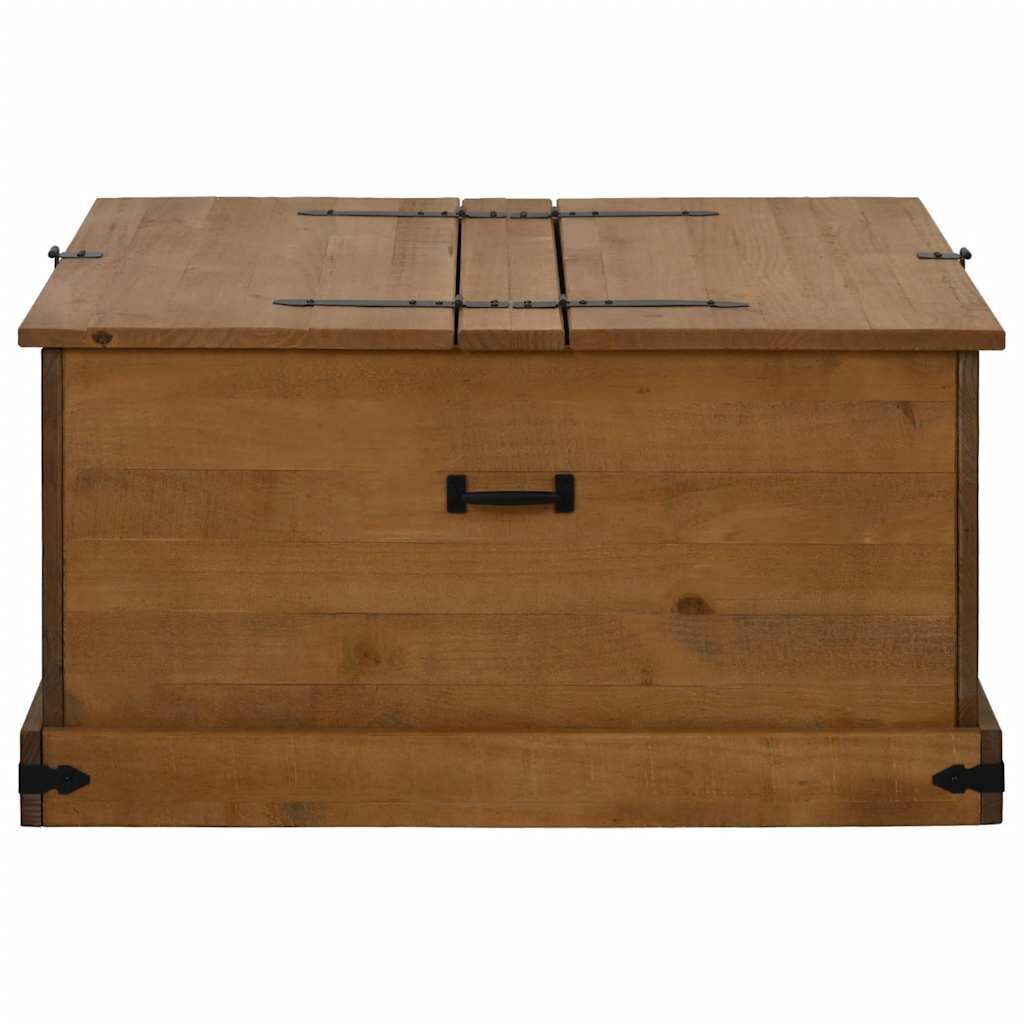 vidaXL Σεντούκι αποθήκευσης HALDEN 91x91x47 cm Ξύλο μασίφ πεύκο