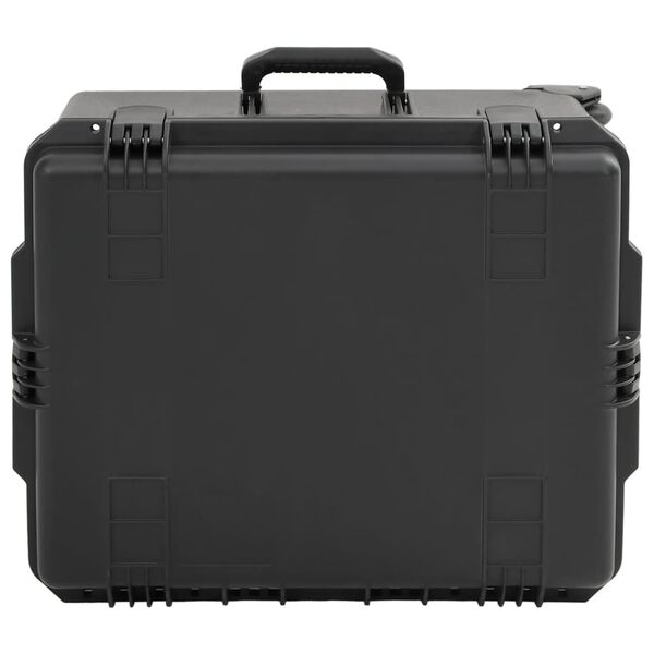 vidaXL Θήκη Πτήσης Φορητή Μαύρη 62,5x49,5x37 εκ. από Πολυπροπυλένιο