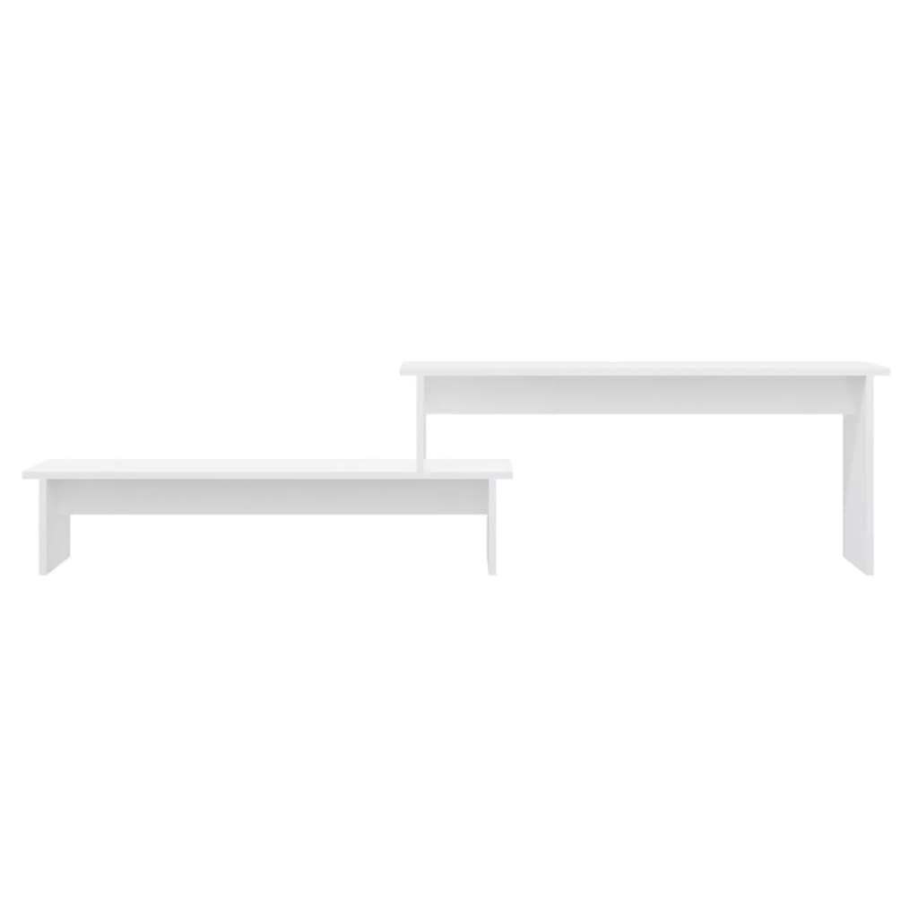 vidaXL Έπιπλο Τηλεόρασης Γυαλιστερό Λευκό 180 x 30 x 43 εκ Επεξ. Ξύλο
