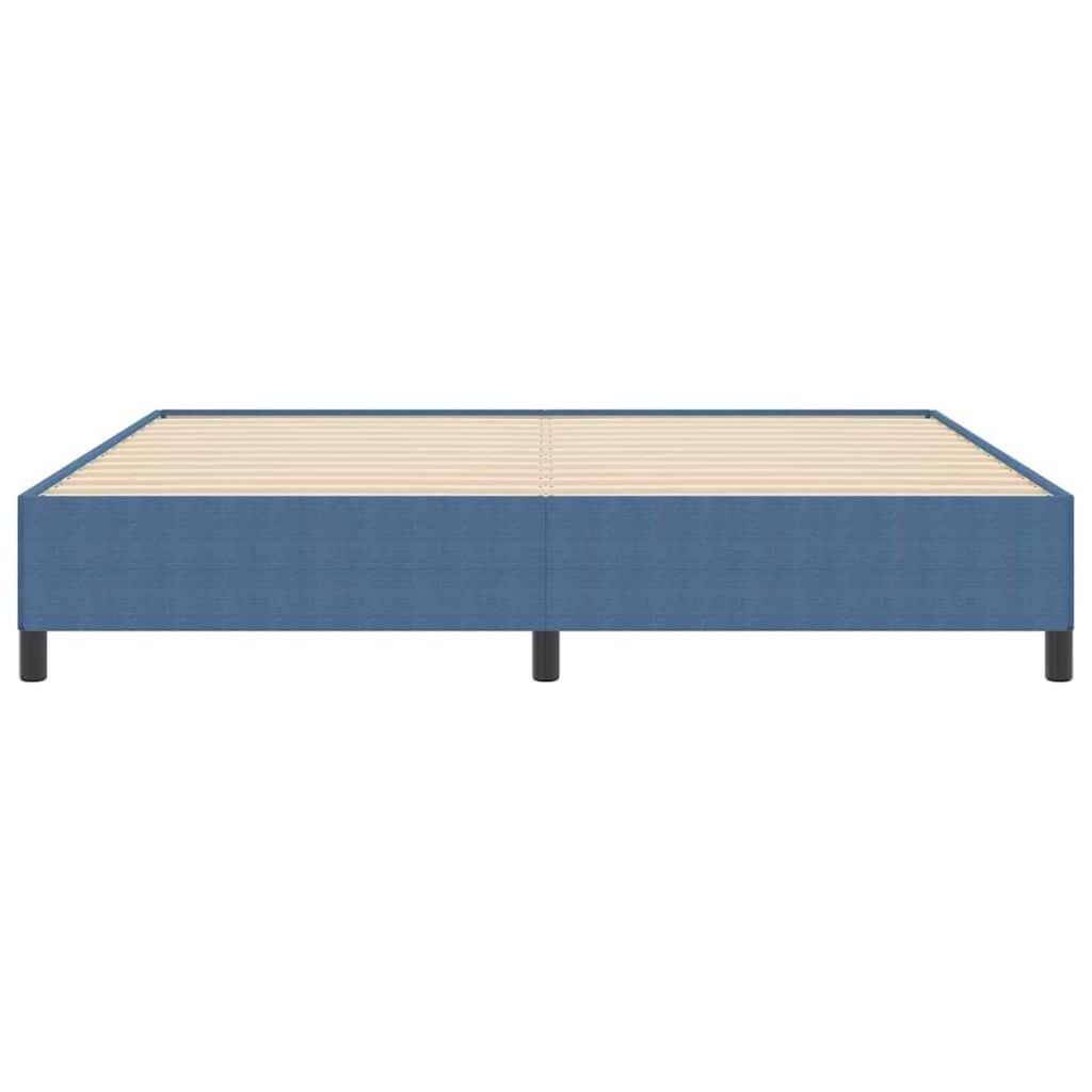 vidaXL Σκελετός Κρεβατιού Μπλε 200 x 200 cm Βελούδο