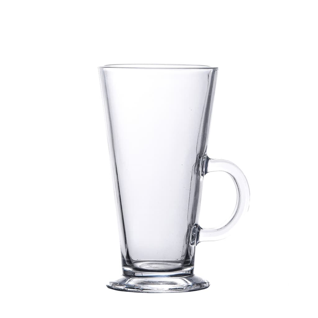 vidaXL Ποτήρια Λάτε με Λαβή 6 Τεμ. 250 ml