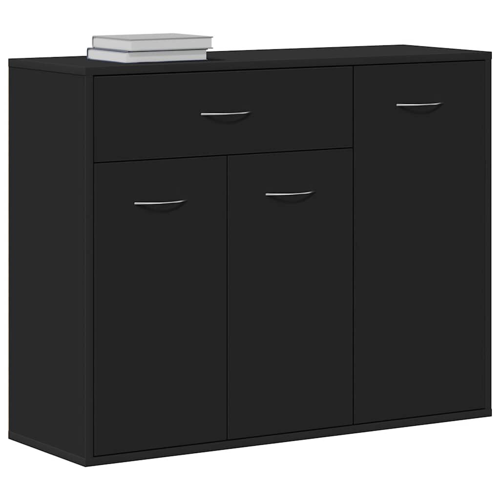 vidaXL Μπουφές Μαύρος 88 x 30 x 70 εκ. από Επεξ. Ξύλο