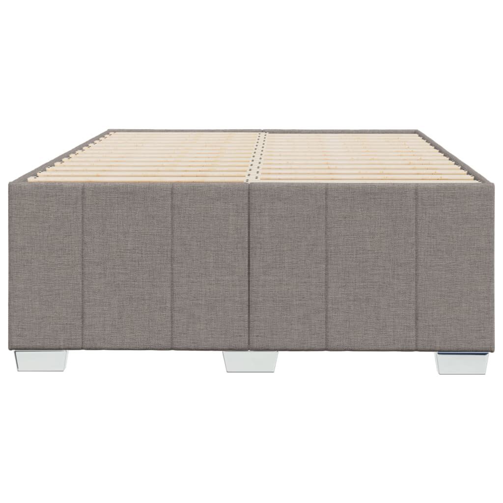 vidaXL Πλαίσιο Κρεβατιού χωρίς στρώμα Taupe 120x190 εκ. Υφασμάτινο