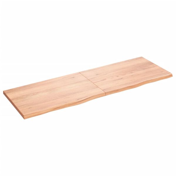 vidaXL Επιφ Τραπεζιού Αν Καφέ 180x60x(2-4)εκ. Επεξ. Μασίφ Ξύλο Δρυός