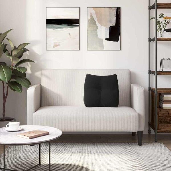 vidaXL Μαξιλάρι Πλάτης Μαύρο 45 x 24 x 50 εκ Βελούδο