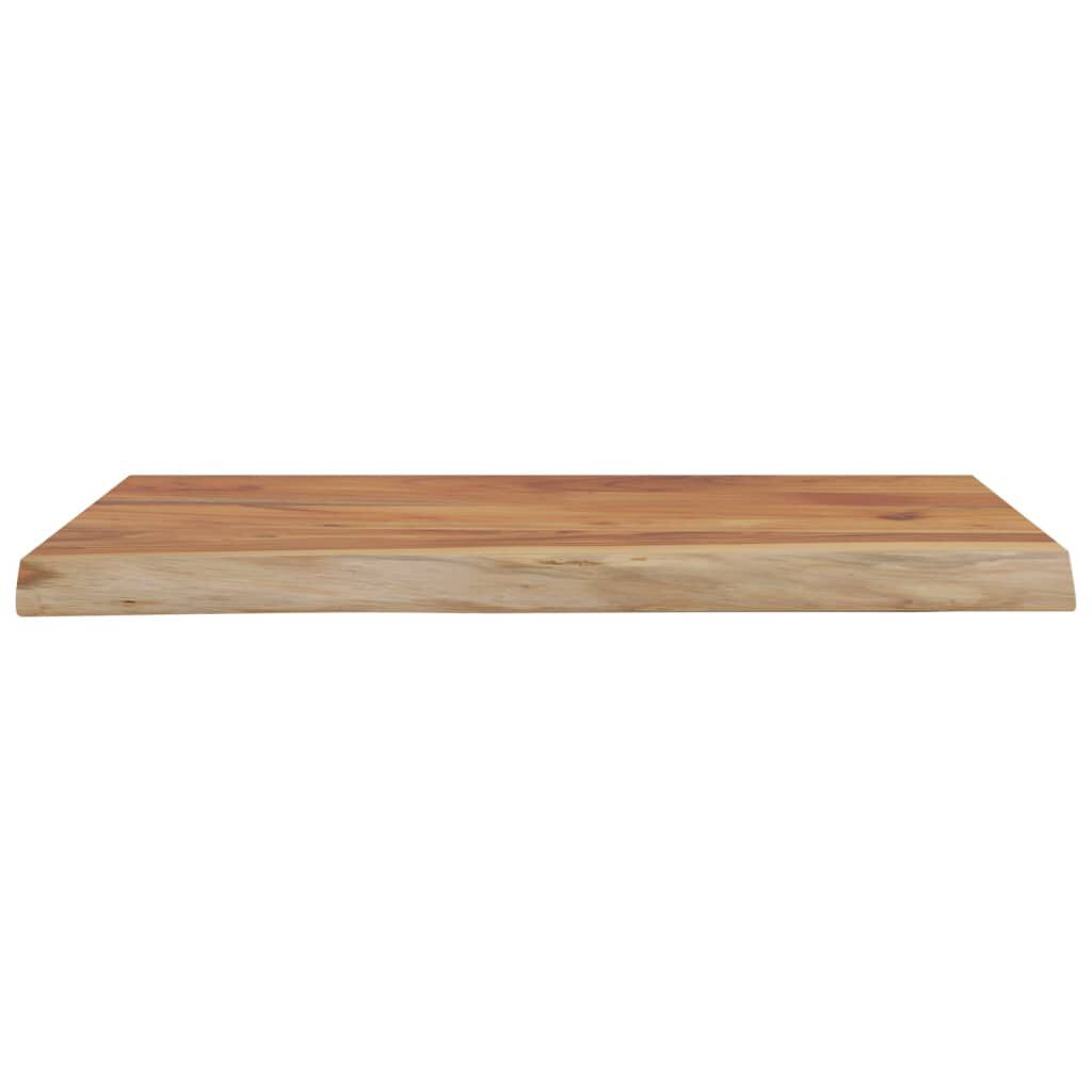 vidaXL Ράφι Επιτοίχιο Ορθ. Live Edge 40x30x2,5 εκ. Μασίφ Ξύλο Ακακίας