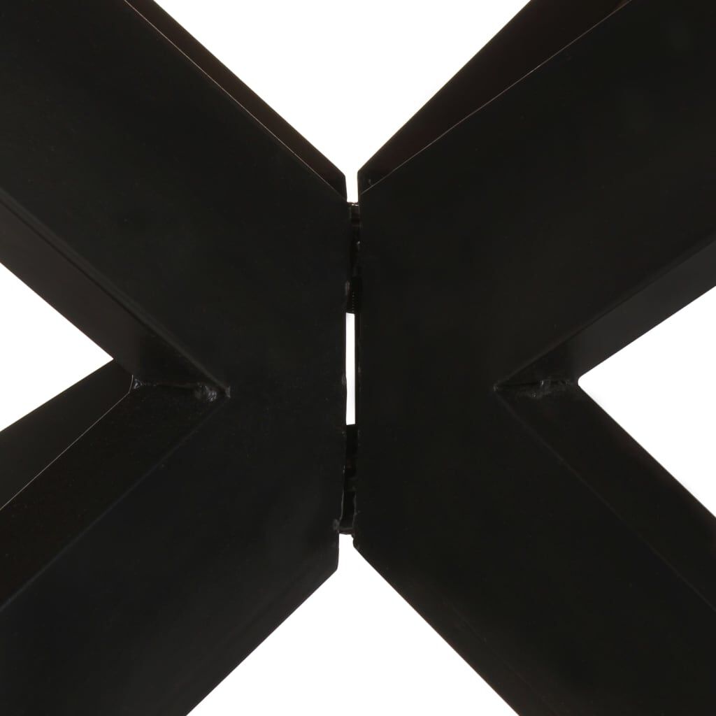 vidaXL Τραπεζαρία Στρογγυλή 175 x 75 εκ. από Μασίφ Ανακυκλωμένο Ξύλο
