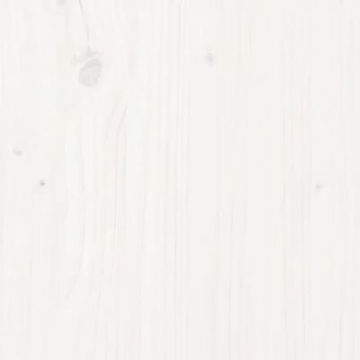 vidaXL Πλαίσιο Κρεβατιού Λευκό 140 x 190 εκ. από Μασίφ Ξύλο