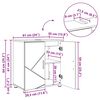 vidaXL Ντουλάπι Μπάνιου με ράφι με πόρτα artisan δρυς 61 x 35 x 64 εκ.