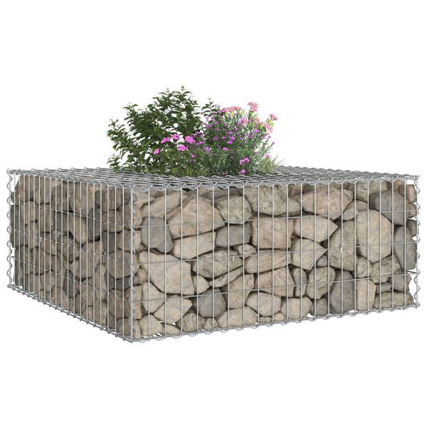 vidaXL &Alpha;&nu;&alpha;&sigma;&eta;&kappa;&omega;&mu;έ&nu;&omicron; &kappa;&rho;&epsilon;&beta;ά&tau;&iota; gabion &Alpha;&sigma;&eta;&mu;ί 100 x 100 x 40 cm