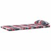 vidaXL Μαξιλάρι Καρέκλας 2 pcs Κόκκινο καρό μοτίβο 58 x 77 x 4.5 εκ