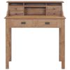 vidaXL Γραφείο 90 x 50 x 100 εκ. από Μασίφ Ξύλο Teak