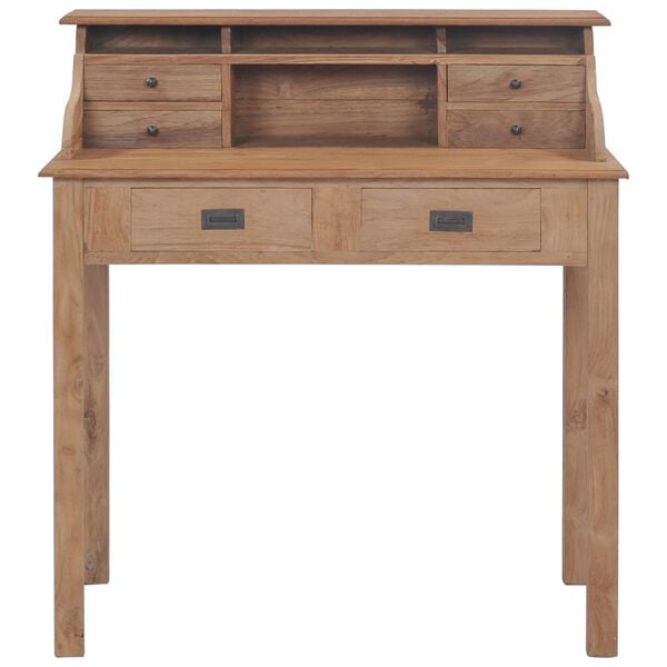 vidaXL Γραφείο 90 x 50 x 100 εκ. από Μασίφ Ξύλο Teak
