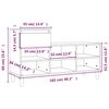 vidaXL Παπουτσοθήκη Γκρι Sonoma 102x36x60 εκ. από Επεξεργασμένο Ξύλο