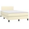 vidaXL &Kappa;&rho;&epsilon;&beta;ά&tau;&iota; Boxspring &mu;&epsilon; &Sigma;&tau;&rho;ώ&mu;&alpha; &Kappa;&rho;&epsilon;&mu; 120x200&epsilon;&kappa;. &alpha;&pi;ό &Sigma;&upsilon;&nu;&theta;&epsilon;&tau;&iota;&kappa;ό &Delta;έ&rho;&mu;&alpha;
