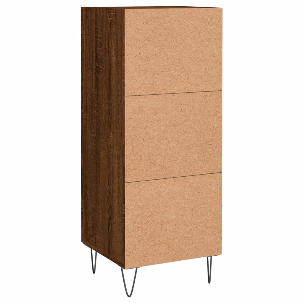 vidaXL Ντουλάπι Καφέ Δρυς 34,5 x 34 x 90 εκ. Επεξεργασμένο Ξύλο