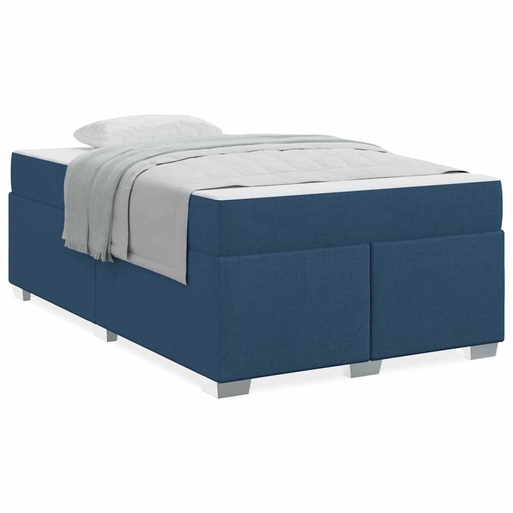 vidaXL Σκελετός Κρεβατιού Μπλε 120 x 190 cm ύφασμα