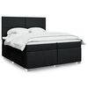 vidaXL &Kappa;&rho;&epsilon;&beta;ά&tau;&iota; Boxspring &mu;&epsilon; &Sigma;&tau;&rho;ώ&mu;&alpha; &Mu;&alpha;ύ&rho;&omicron; 200x200 &epsilon;&kappa;. &Upsilon;&phi;&alpha;&sigma;&mu;ά&tau;&iota;&nu;&omicron;