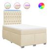 vidaXL &Kappa;&rho;&epsilon;&beta;ά&tau;&iota; Boxspring &mu;&epsilon; &Sigma;&tau;&rho;ώ&mu;&alpha; &Kappa;&rho;&epsilon;&mu; 120x200 &epsilon;&kappa;. &Upsilon;&phi;&alpha;&sigma;&mu;ά&tau;&iota;&nu;&omicron;