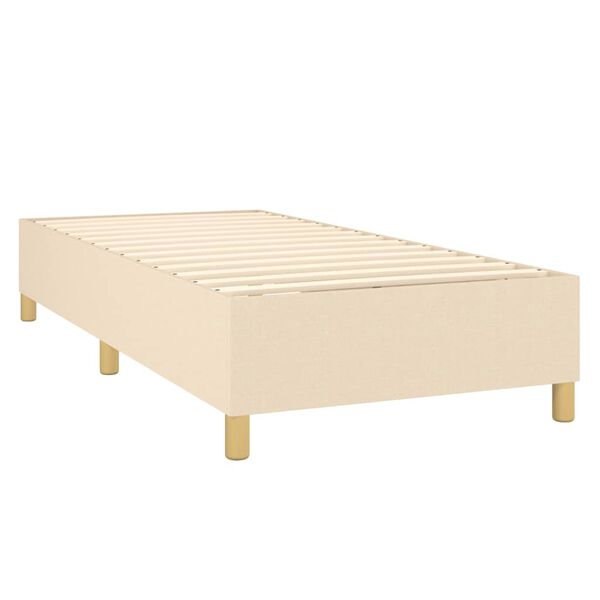 vidaXL &Kappa;&rho;&epsilon;&beta;ά&tau;&iota; Boxspring &mu;&epsilon; &Sigma;&tau;&rho;ώ&mu;&alpha; &Kappa;&rho;&epsilon;&mu; 100 x 200 &epsilon;&kappa;. &Upsilon;&phi;&alpha;&sigma;&mu;ά&tau;&iota;&nu;&omicron;