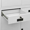 vidaXL Ντουλάπα Γραφείου Ανοιχτό Γκρι 90 x 40 x 180 εκ. Ατσάλινη
