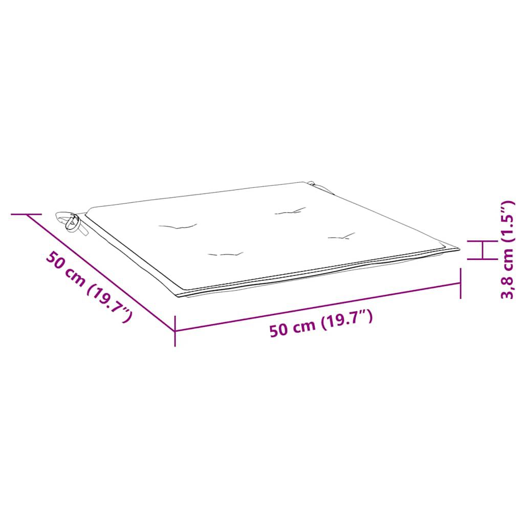 vidaXL Μαξιλάρια Παλέτας 6 τεμ. Ναυτικό Μπλε 50x50x4 εκ. Ύφασμα Oxford