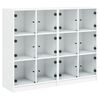 vidaXL &Beta;&iota;&beta;&lambda;&iota;&omicron;&theta;ή&kappa;&eta; &mu;&epsilon; &Pi;ό&rho;&tau;&epsilon;&sigmaf; &Lambda;&epsilon;&upsilon;&kappa;ή 136x37x109 &epsilon;&kappa;. &alpha;&pi;ό &Epsilon;&pi;&epsilon;&xi;&epsilon;&rho;&gamma;. &Xi;ύ&lambda;&omicron;