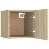 vidaXL Κομοδίνο Sonoma Δρυς 30,5 x 30 x 30 εκ. από Επεξ. Ξύλο