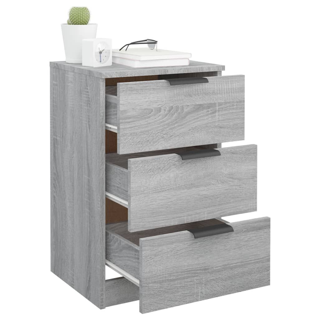 vidaXL Κομοδίνο Γκρι Sonoma 40x36x65 εκ.