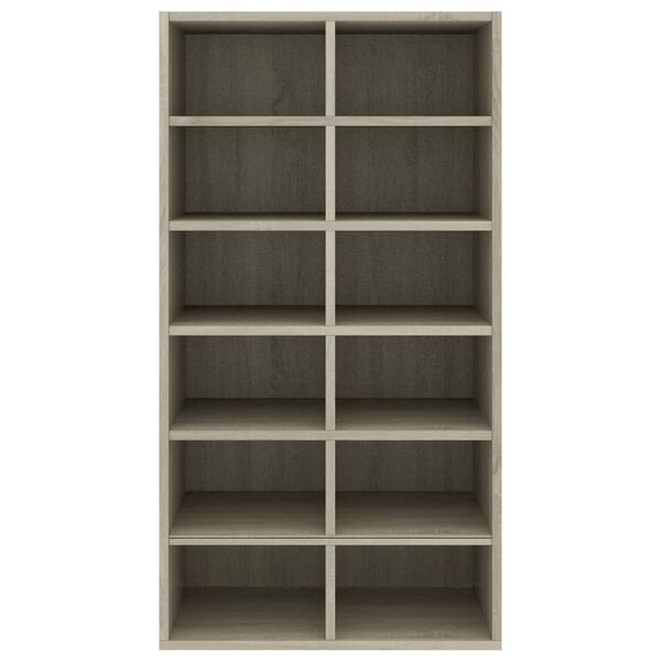 vidaXL Παπουτσοθήκη Sonoma Δρυς 54x34x100,5 εκ. από Επεξεργασμένο Ξύλο