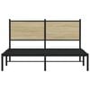 vidaXL Σκελετός Κρεβ. Χωρίς Στρώμα Sonoma Δρυς 150x200 εκ. Μεταλλικό