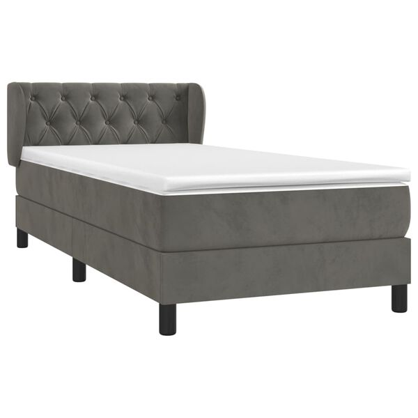 vidaXL &Kappa;&rho;&epsilon;&beta;ά&tau;&iota; Boxspring &mu;&epsilon; &Sigma;&tau;&rho;ώ&mu;&alpha; &Sigma;&kappa;&omicron;ύ&rho;&omicron; &Gamma;&kappa;&rho;&iota; 80x200 &epsilon;&kappa;. &Beta;&epsilon;&lambda;&omicron;ύ&delta;&iota;&nu;&omicron;