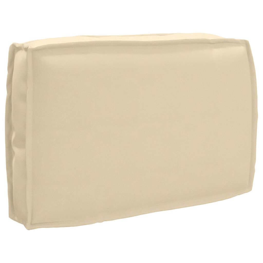 vidaXL Μαξιλάρι Παλέτας για Πλάτη Μπεζ 60x40x12 εκ. Ύφασμα Oxford