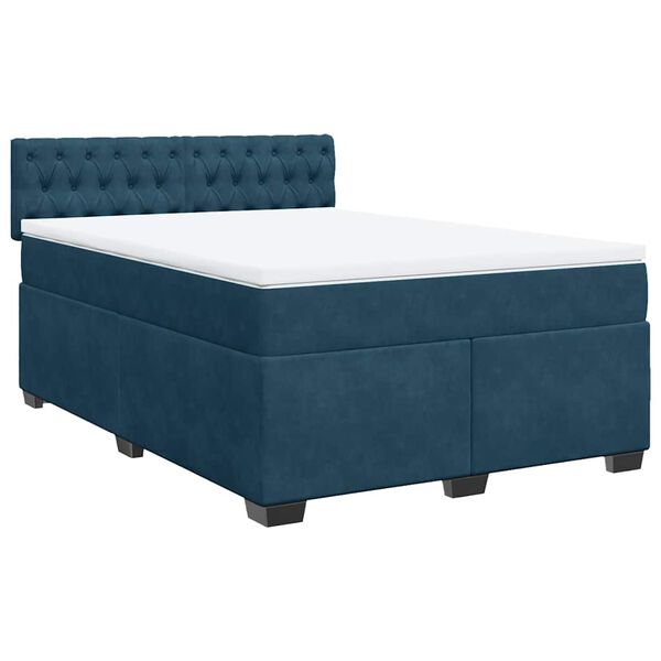 vidaXL &Kappa;&rho;&epsilon;&beta;ά&tau;&iota; Boxspring &mu;&epsilon; &Sigma;&tau;&rho;ώ&mu;&alpha; &Mu;&pi;&lambda;&epsilon; 160x200 &epsilon;&kappa;. &Beta;&epsilon;&lambda;&omicron;ύ&delta;&iota;&nu;&omicron;