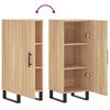 vidaXL Ντουλάπι Sonoma Δρυς 34,5x34x90 εκ. από Επεξεργασμένο Ξύλο