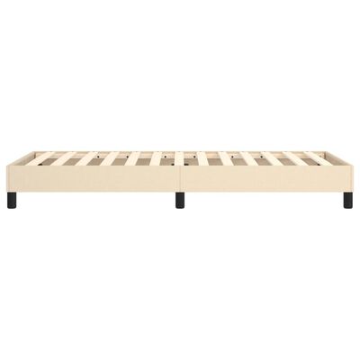 vidaXL Πλαίσιο Κρεβατιού Boxspring Κρεμ 90 x 200 εκ. Υφασμάτινο