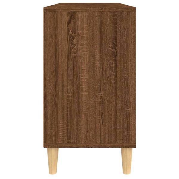 vidaXL Ντουλάπι Νιπτήρα Καφέ Δρυς 80 x 33 x 60 εκ. Επεξεργασμένο Ξύλο