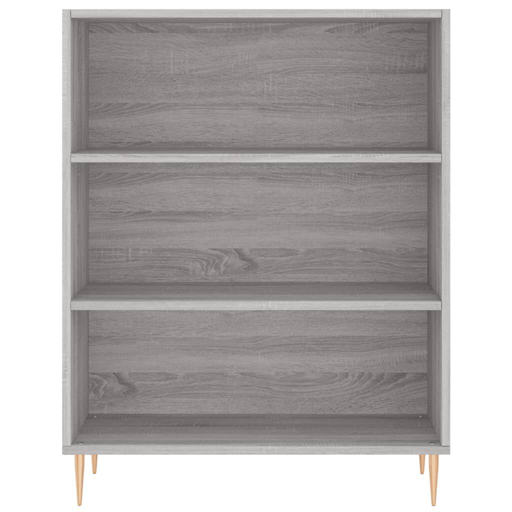 vidaXL Ντουλάπι Sonoma Γκρι 69,5x32,5x180 εκ. Επεξεργασμένο Ξύλο