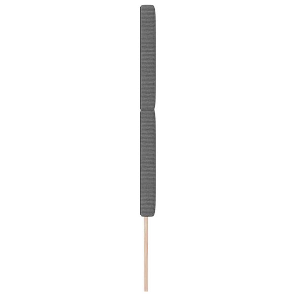 vidaXL Κεφαλάρι με κεφαλάρι Ανοιχτό γκρι 160 cm Ύφασμα Ριμπ