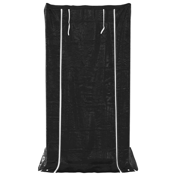 vidaxL Ράφι για καυσόξυλα με κάλυμμα βροχής 100x100x200 εκ.