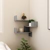 vidaXL Γωνιακή Ραφιέρα Τοίχου Γκρι Sonoma 40x40x50 εκ. Επεξεργ. Ξύλο
