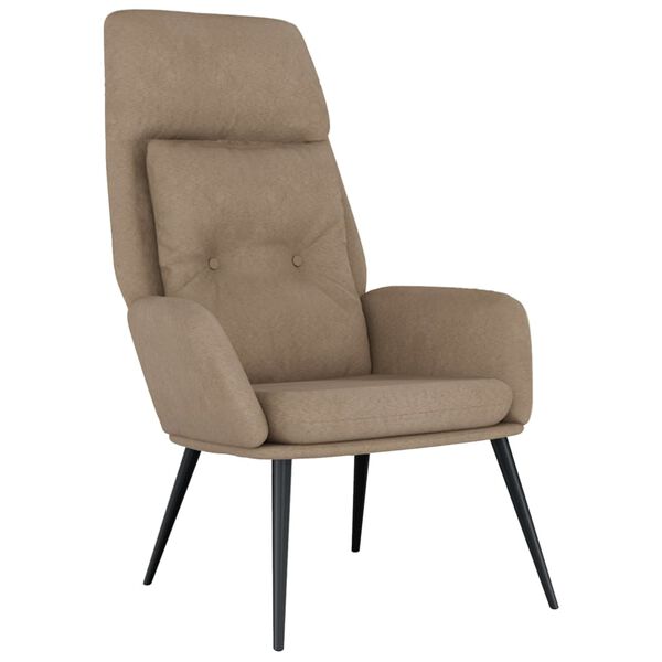 vidaXL Πολυθρόνα Relax Taupe από Συνθετικό Καστόρι