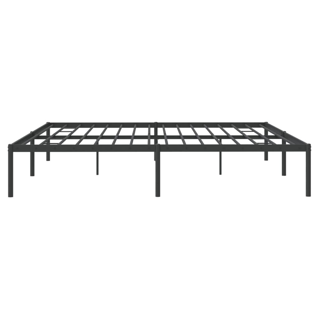 vidaXL Πλαίσιο Κρεβατιού Μαύρο 180 x 200 εκ. Μεταλλικό