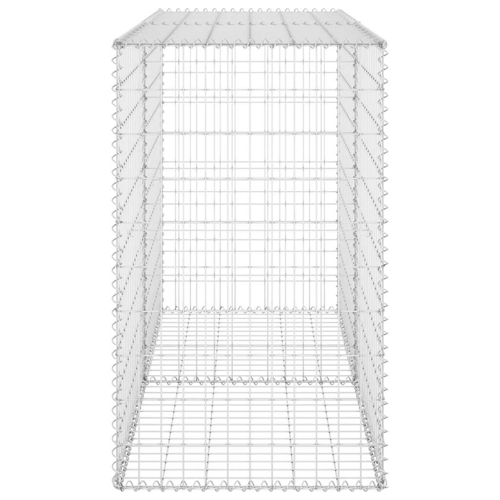 vidaXL Συρματοκιβώτιο Τοίχος 150x60x100 εκ. Γαλβαν.Χάλυβας + Καλύμματα