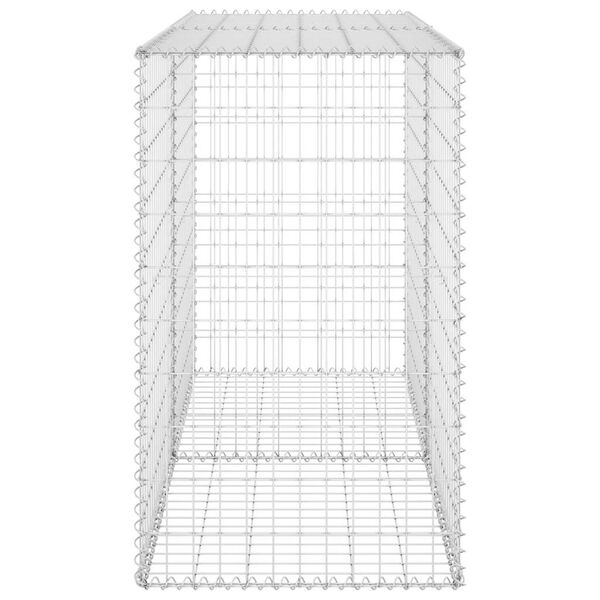 vidaXL Συρματοκιβώτιο Τοίχος 150x60x100 εκ. Γαλβαν.Χάλυβας + Καλύμματα