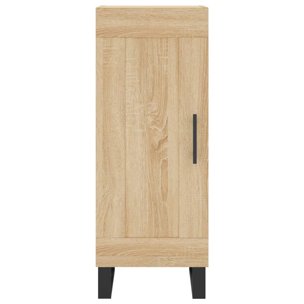 vidaXL Μπουφές Sonoma δρυς 34,5 x 34 x 180 εκ. από Επεξεργασμένο Ξύλο