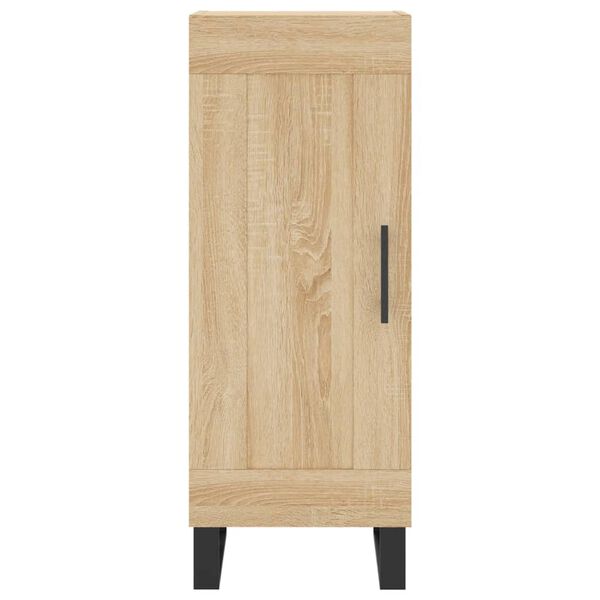 vidaXL Μπουφές Sonoma δρυς 34,5 x 34 x 180 εκ. από Επεξεργασμένο Ξύλο