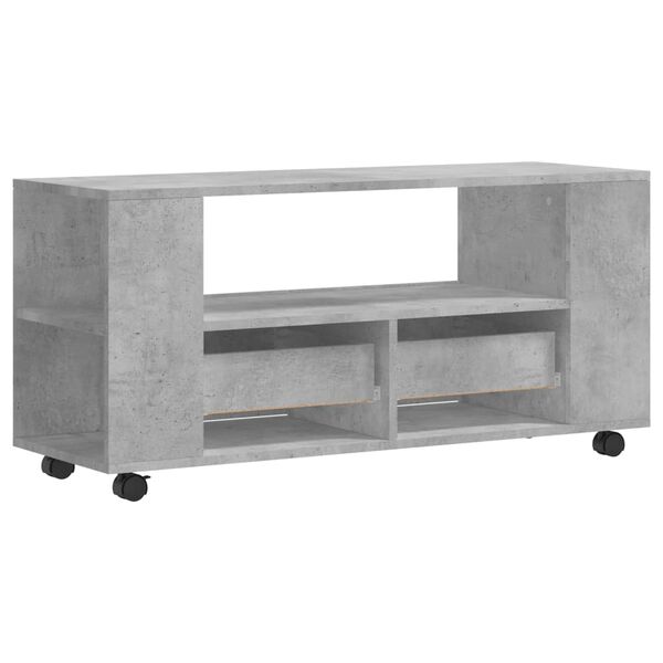 vidaXL Έπιπλο Τηλεόρασης Γκρι Σκυρ. 102x34,5x43 εκ. Επεξ. Ξύλο