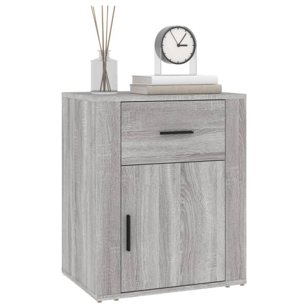 vidaXL Κομοδίνο Γκρι Sonoma 50x36x60 εκ. από Επεξεργασμένο Ξύλο
